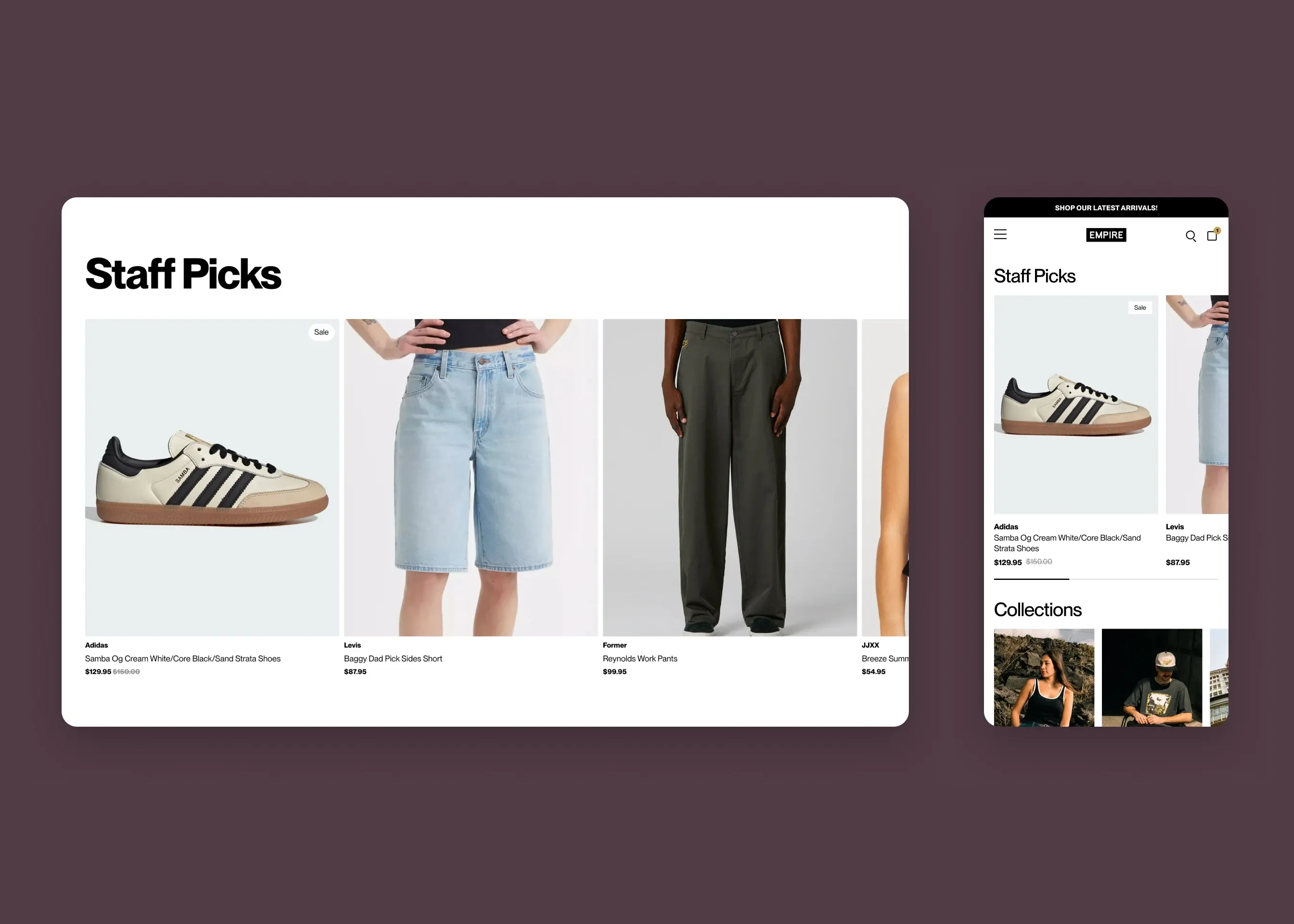 Empire — desktop Staff Picks; mobile staff picks